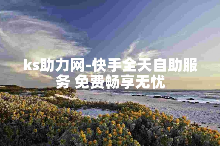 ks助力网-快手全天自助服务 免费畅享无忧