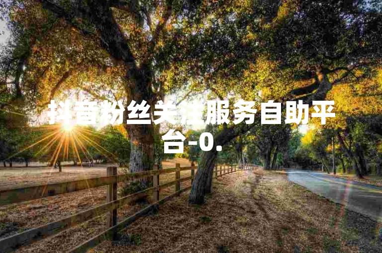 抖音粉丝关注服务自助平台-0.5元100粉