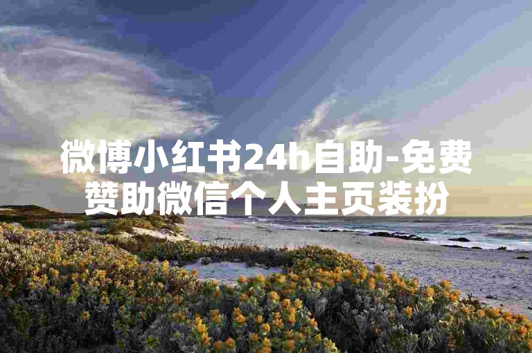 微博小红书24h自助-免费赞助微信个人主页装扮