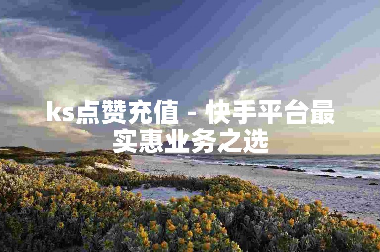 ks点赞充值 - 快手平台最实惠业务之选