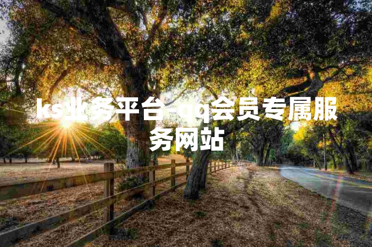 ks业务平台-qq会员专属服务网站