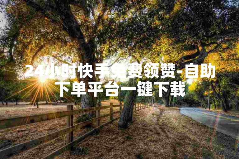 24小时快手免费领赞-自助下单平台一键下载