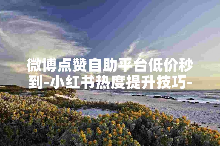 微博点赞自助平台低价秒到-小红书热度提升技巧-0.2元500赞轻松下单-mb业务特惠平台