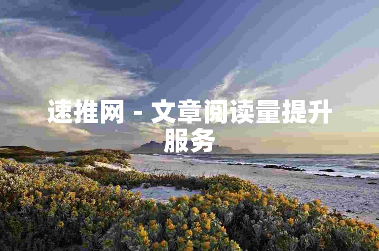 速推网 - 文章阅读量提升服务