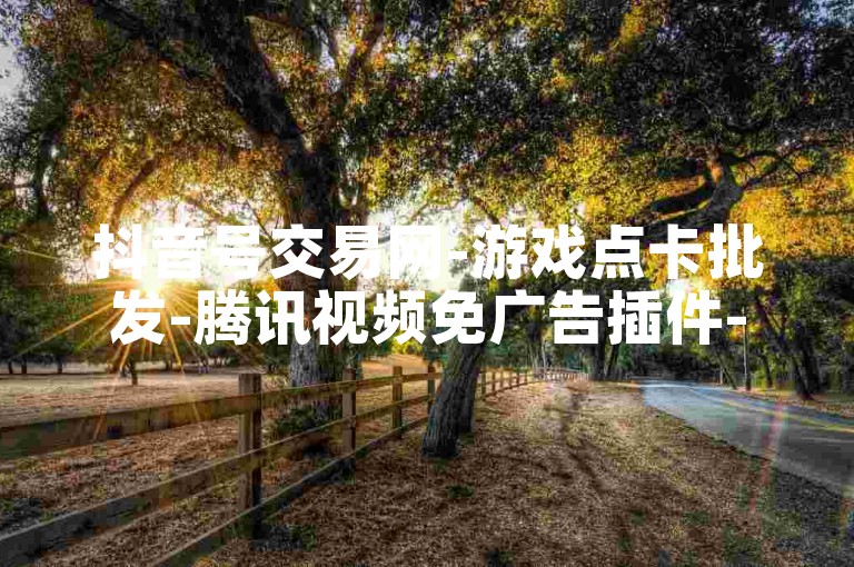 抖音号交易网-游戏点卡批发-腾讯视频免广告插件-创业合作