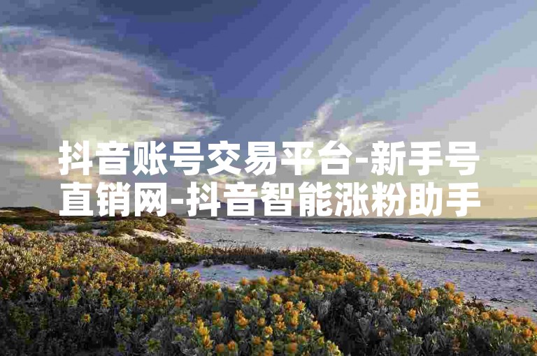 抖音账号交易平台-新手号直销网-抖音智能涨粉助手-快手微信充值