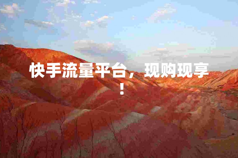 快手流量平台，现购现享！