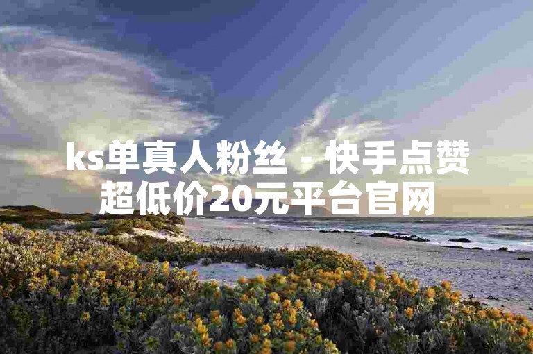 ks单真人粉丝 - 快手点赞超低价20元平台官网
