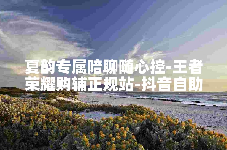 夏韵专属陪聊随心控-王者荣耀购辅正规站-抖音自助业务在线下单安全-抖音十元十万播放量--
