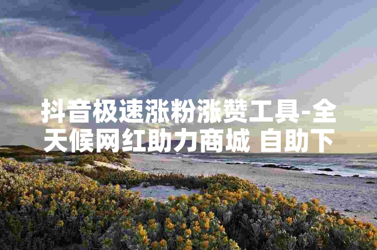 抖音极速涨粉涨赞工具-全天候网红助力商城 自助下单