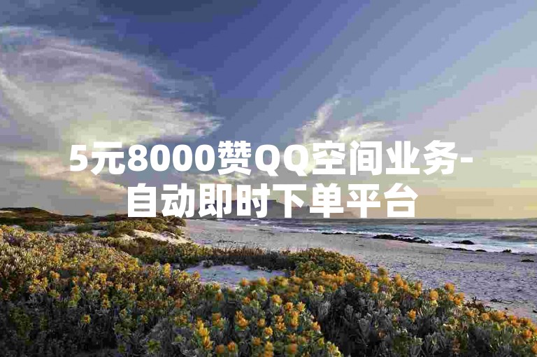 5元8000赞QQ空间业务-自动即时下单平台