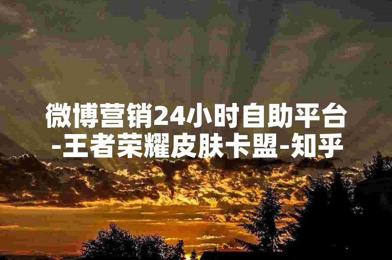 微博营销24小时自助平台-王者荣耀皮肤卡盟-知乎黑科技引流推广神器-拼多多砍价助力自助下单