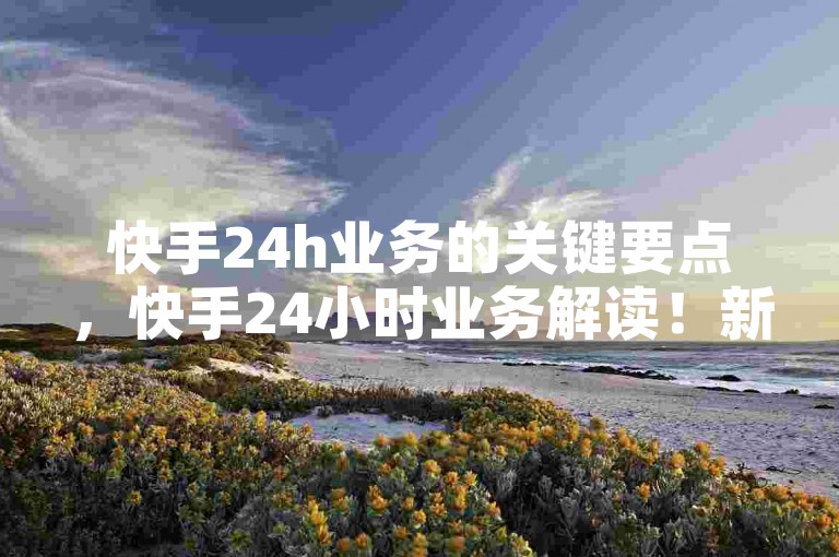 快手24h业务的关键要点，快手24小时业务解读！新手必看！