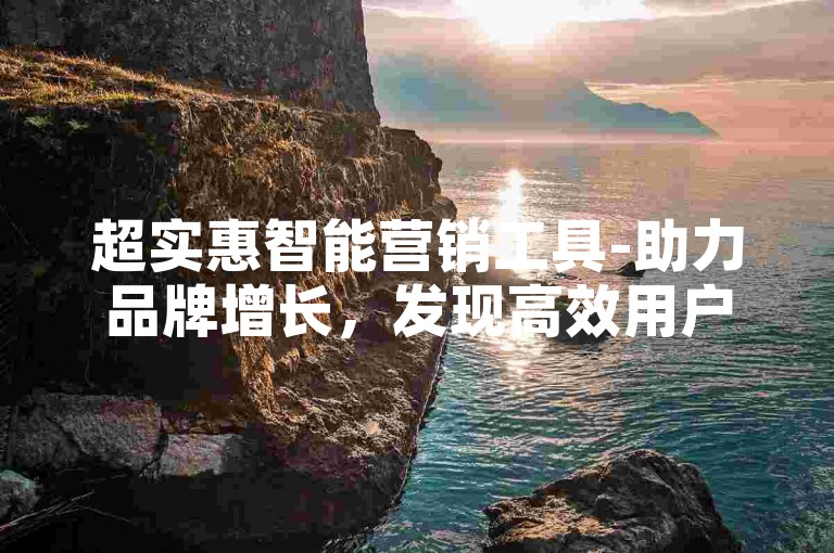 超实惠智能营销工具-助力品牌增长，发现高效用户互动解决方案