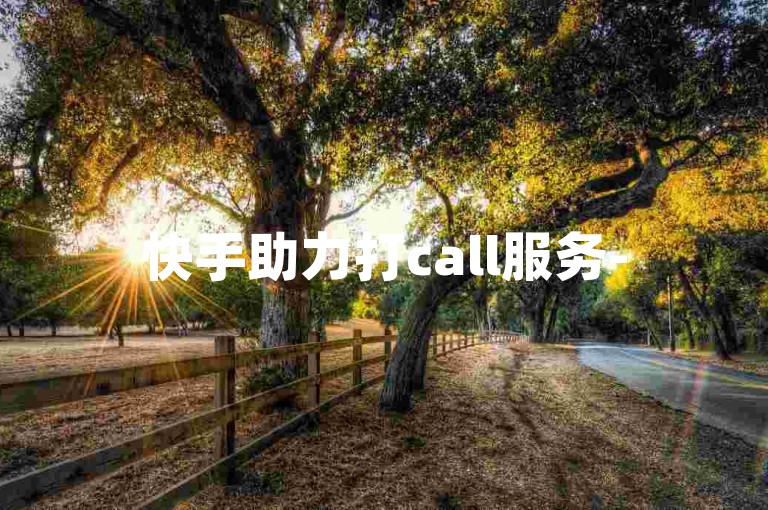 快手助力打call服务-