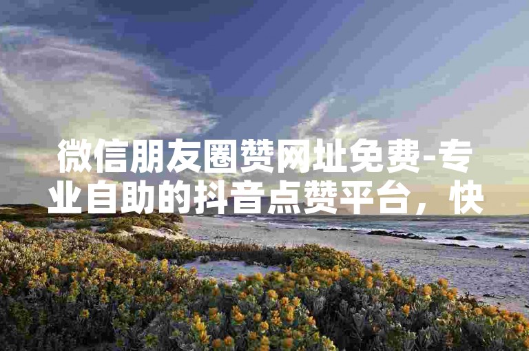 微信朋友圈赞网址免费-专业自助的抖音点赞平台，快速提升热度与关注度