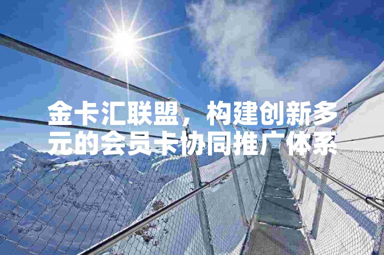 金卡汇联盟，构建创新多元的会员卡协同推广体系