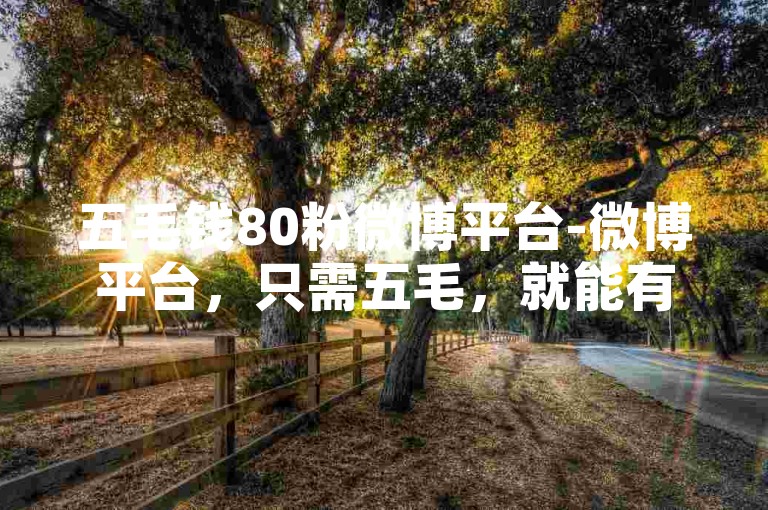 五毛钱80粉微博平台-微博平台，只需五毛，就能有80粉！-微博抖音点赞24小时自助下单-Wb 超低价点赞人气爆棚!