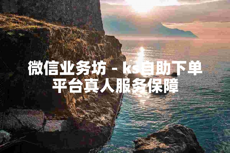 微信业务坊 - ks自助下单平台真人服务保障