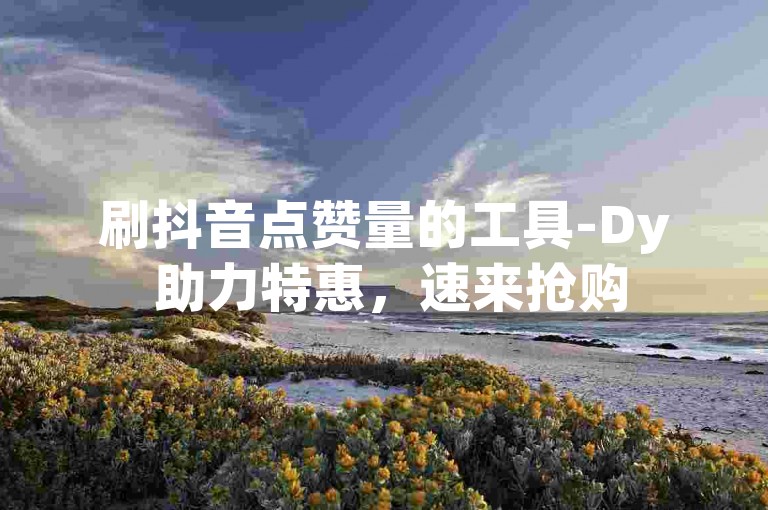 刷抖音点赞量的工具-Dy 助力特惠，速来抢购