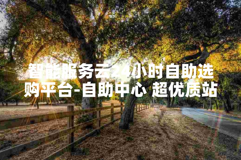智能服务云24小时自助选购平台-自助中心 超优质站点