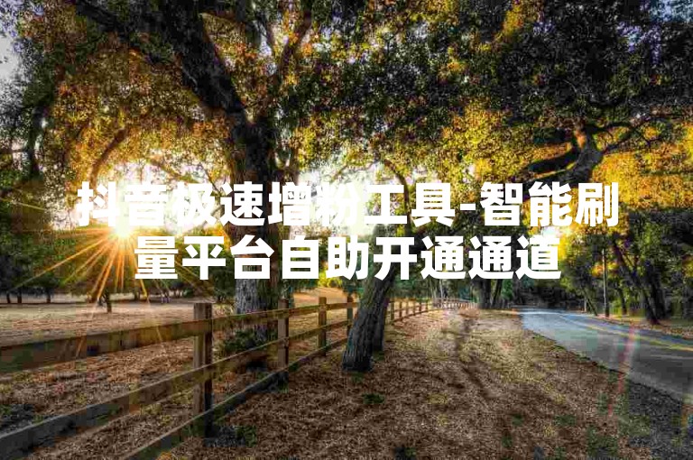 抖音极速增粉工具-智能刷量平台自助开通通道
