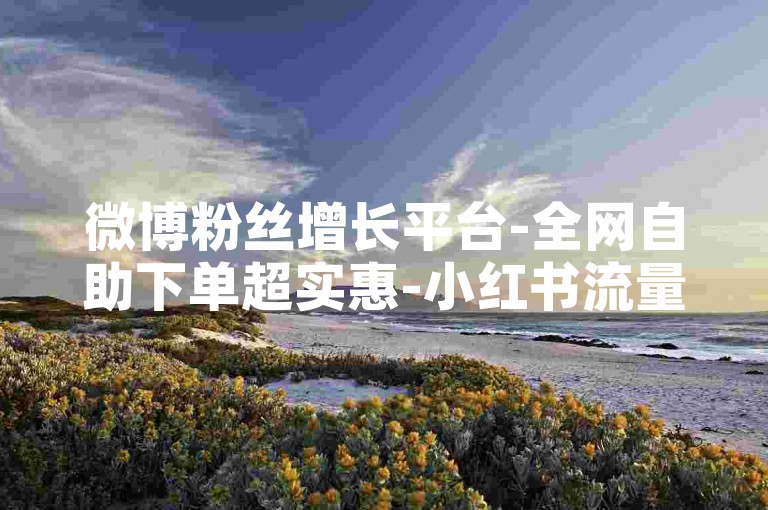 微博粉丝增长平台-全网自助下单超实惠-小红书流量推广-微博动态转发评论免费
