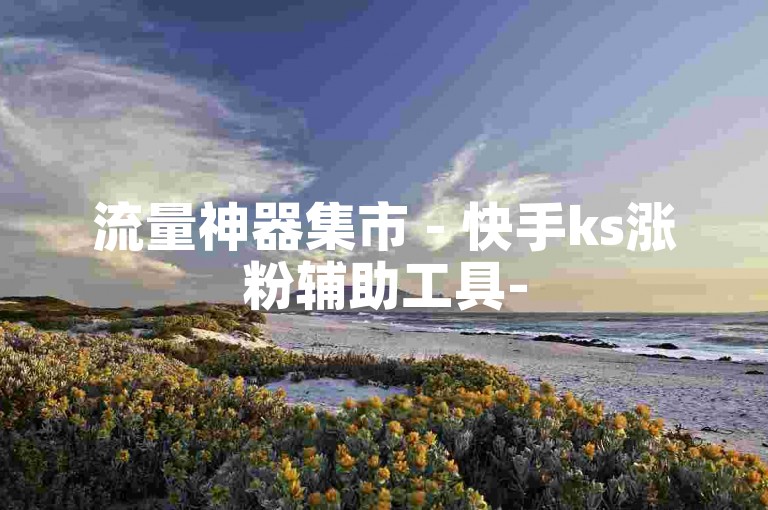 流量神器集市 - 快手ks涨粉辅助工具-