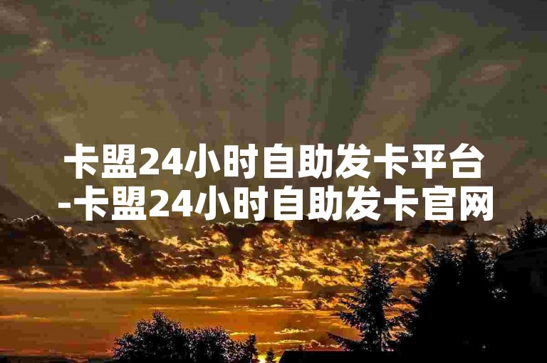 卡盟24小时自助发卡平台-卡盟24小时自助发卡官网