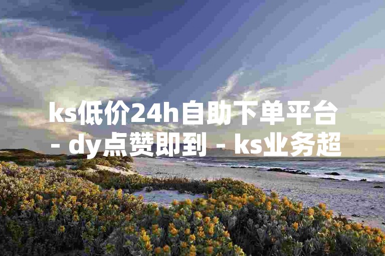ks低价24h自助下单平台 - dy点赞即到 - ks业务超实惠