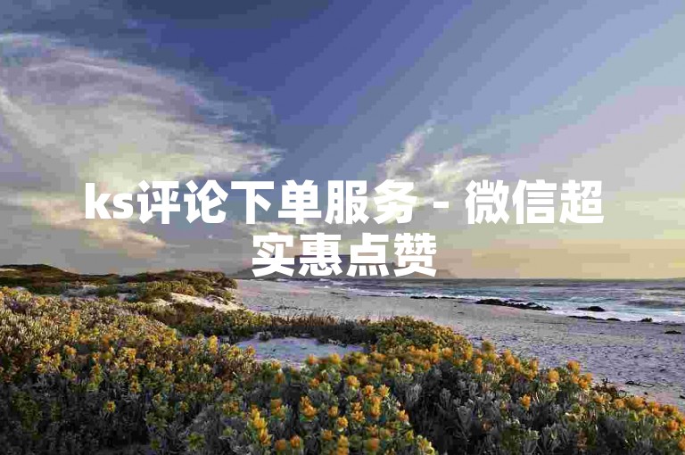 ks评论下单服务 - 微信超实惠点赞50起
