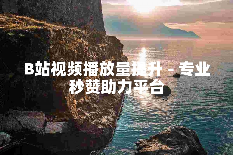 B站视频播放量提升 - 专业秒赞助力平台