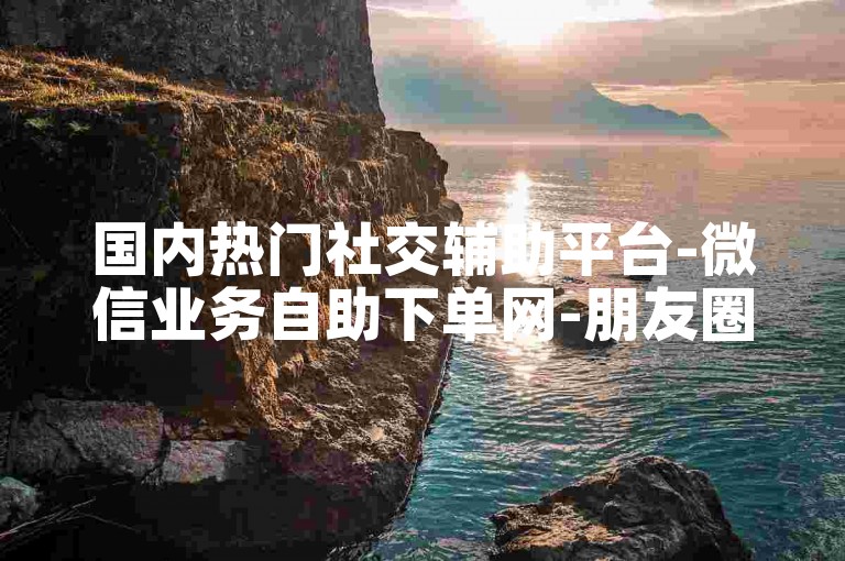 国内热门社交辅助平台-微信业务自助下单网-朋友圈点赞神器原理-虚拟资源批发零售网