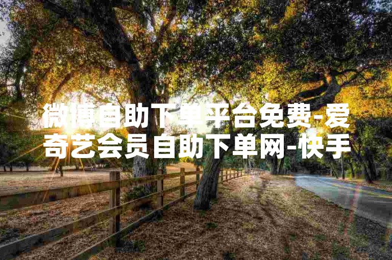 微博自助下单平台免费-爱奇艺会员自助下单网-快手点赞秒刷-小红书粉丝增