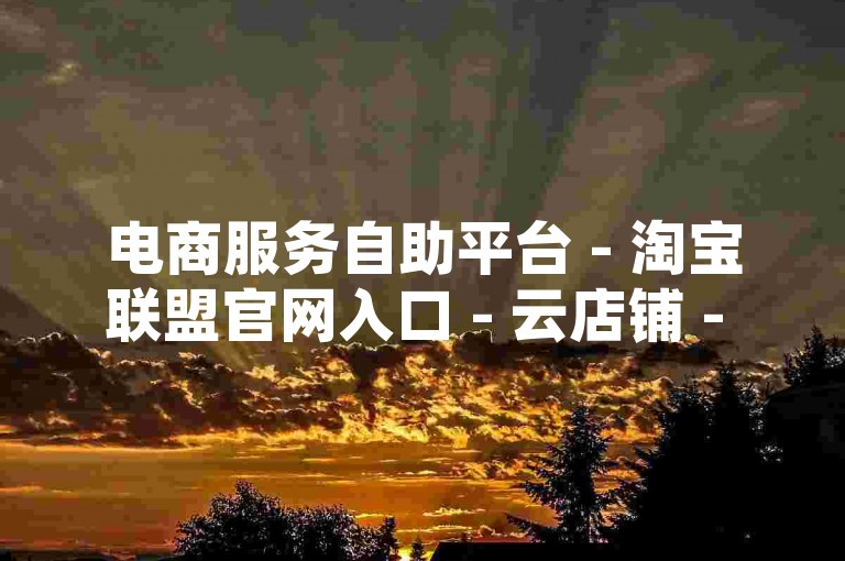 电商服务自助平台 - 淘宝联盟官网入口 - 云店铺 - 快手如何迅速吸真实粉