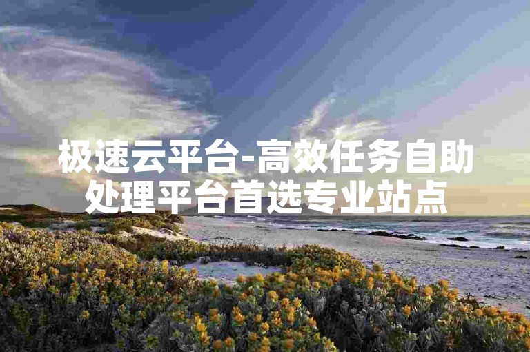 极速云平台-高效任务自助处理平台首选专业站点