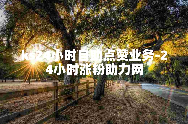 ks24小时自助点赞业务-24小时涨粉助力网