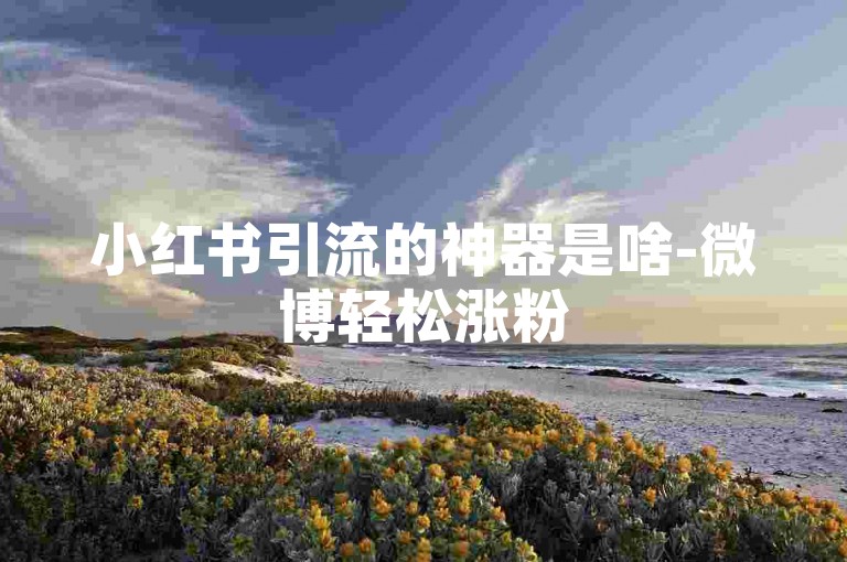 小红书引流的神器是啥-微博轻松涨粉500的技巧