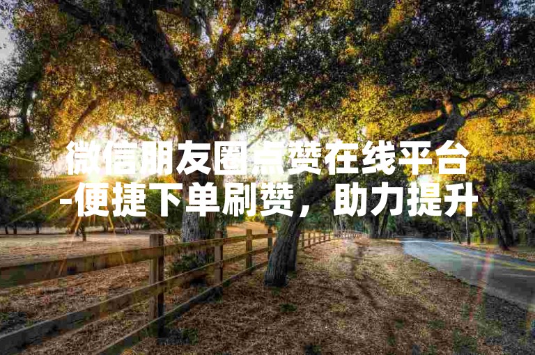 微信朋友圈点赞在线平台-便捷下单刷赞，助力提升社交热度