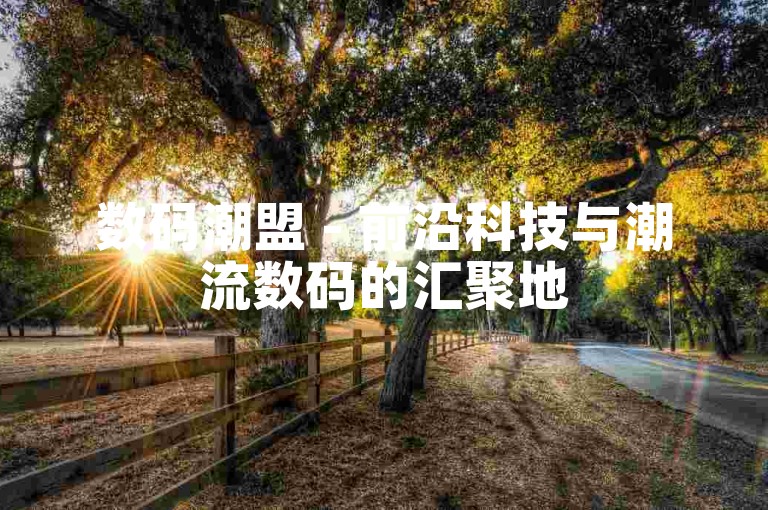 数码潮盟 - 前沿科技与潮流数码的汇聚地