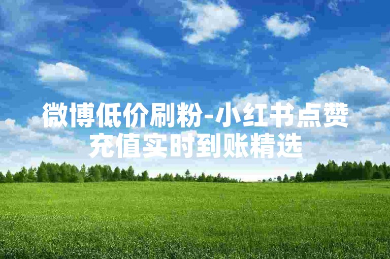 微博低价刷粉-小红书点赞充值实时到账精选