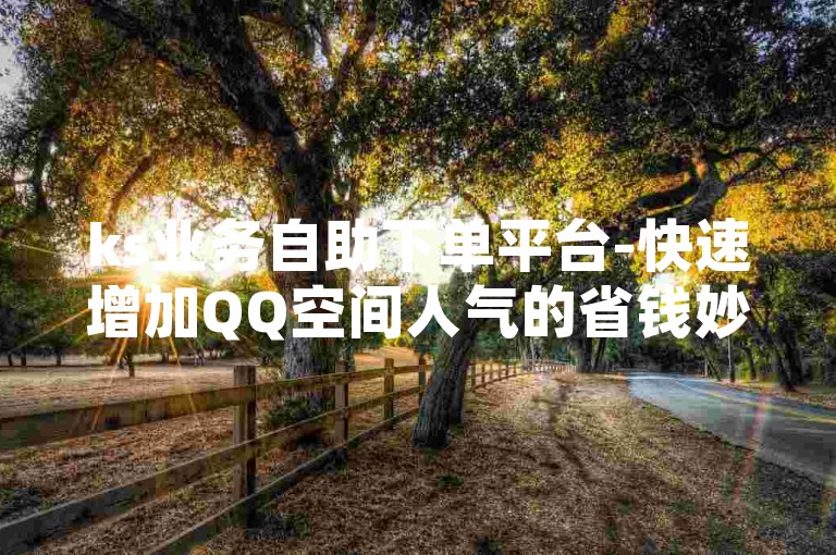 ks业务自助下单平台-快速增加QQ空间人气的省钱妙招
