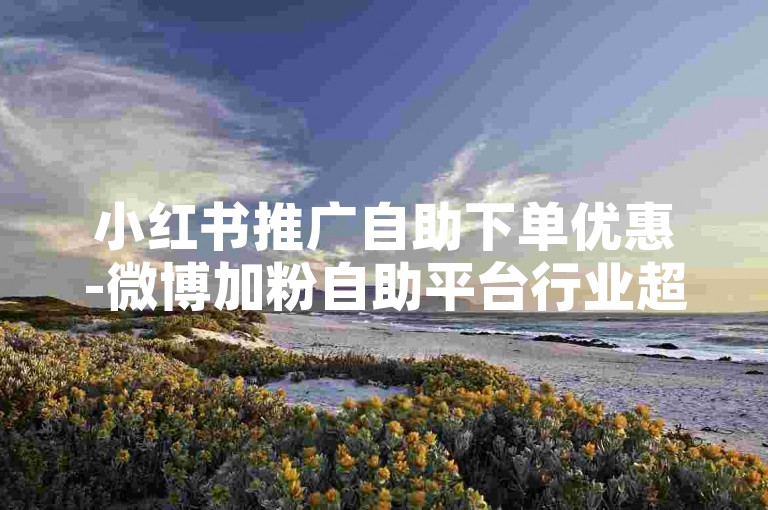 小红书推广自助下单优惠-微博加粉自助平台行业超低价