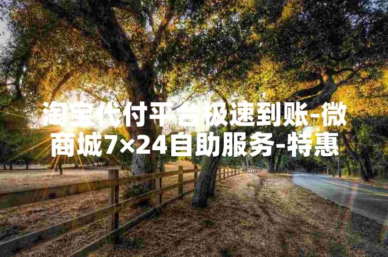 淘宝代付平台极速到账-微商城7×24自助服务-特惠刷十万抖音点赞量-游戏点卡代充折扣专区