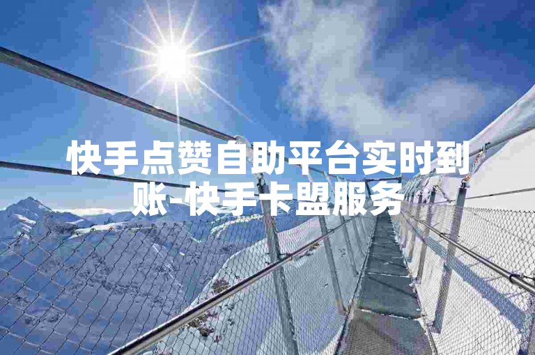 快手点赞自助平台实时到账-快手卡盟服务