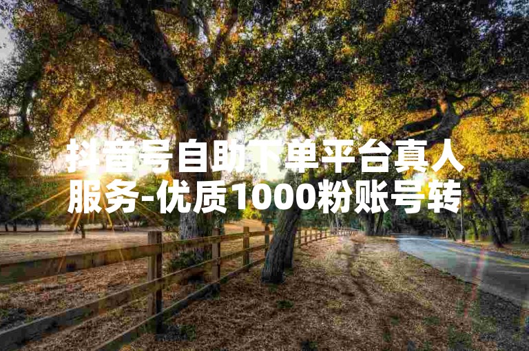 抖音号自助下单平台真人服务-优质1000粉账号转让出售网站