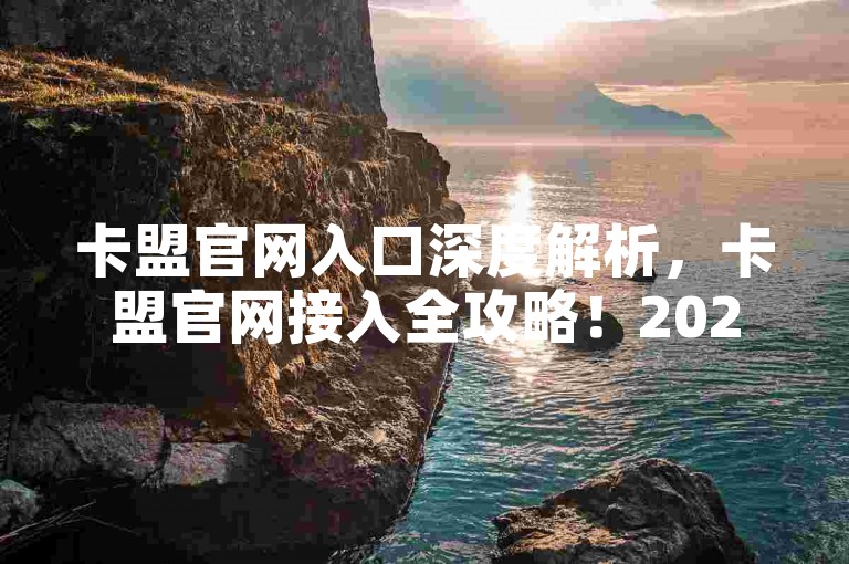 卡盟官网入口深度解析，卡盟官网接入全攻略！2024必看-