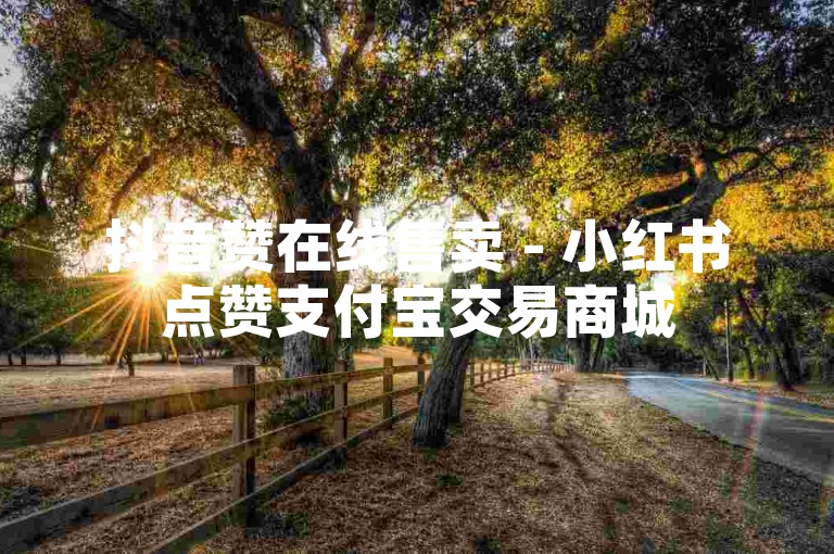 抖音赞在线售卖 - 小红书点赞支付宝交易商城