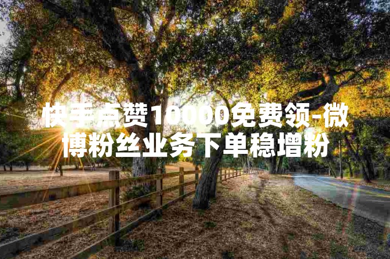 快手点赞10000免费领-微博粉丝业务下单稳增粉