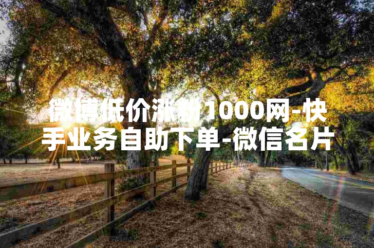 微博低价涨粉1000网-快手业务自助下单-微信名片免费领网址-如何提升微博热度与粉丝量
